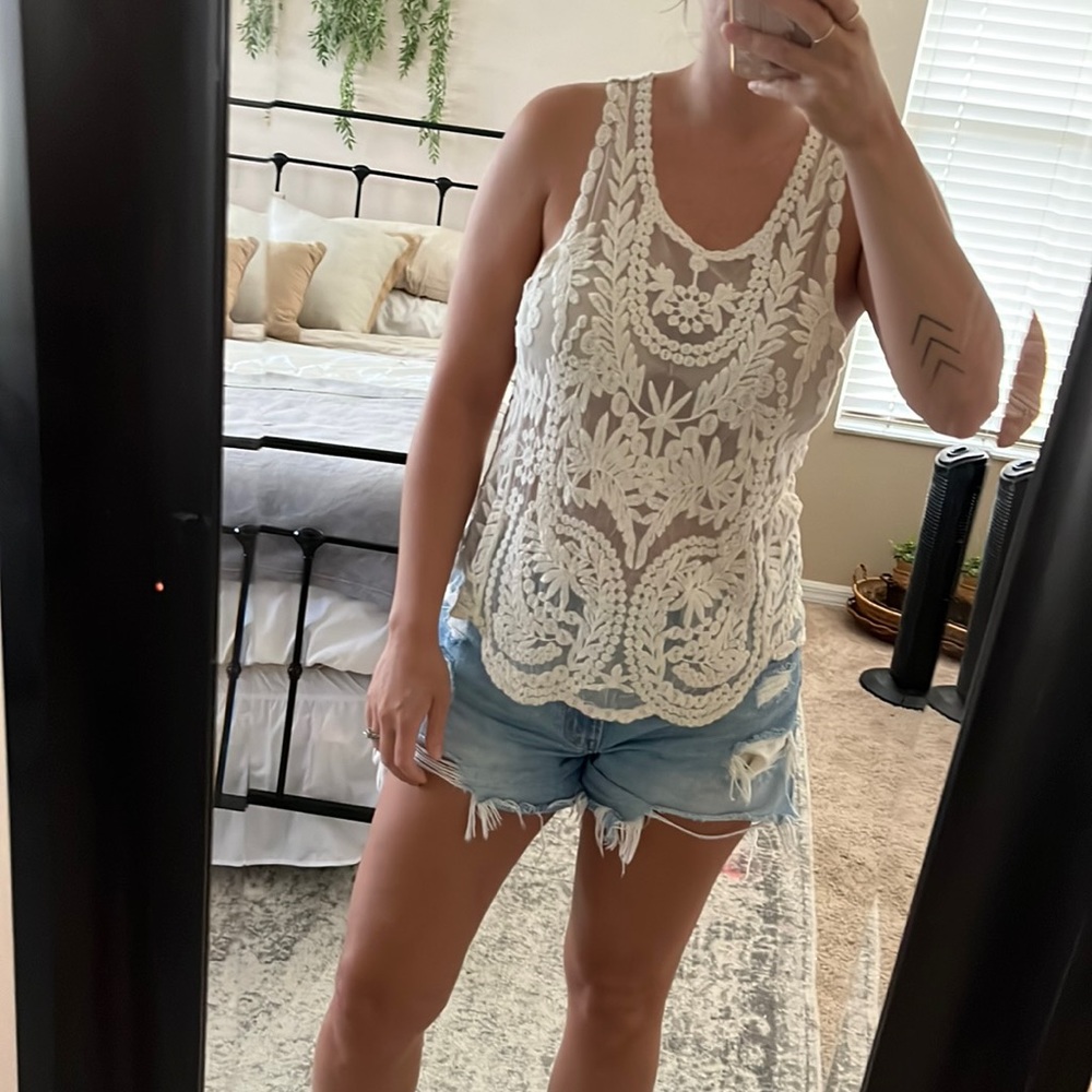 Sheer Boho tank-cream-size lg